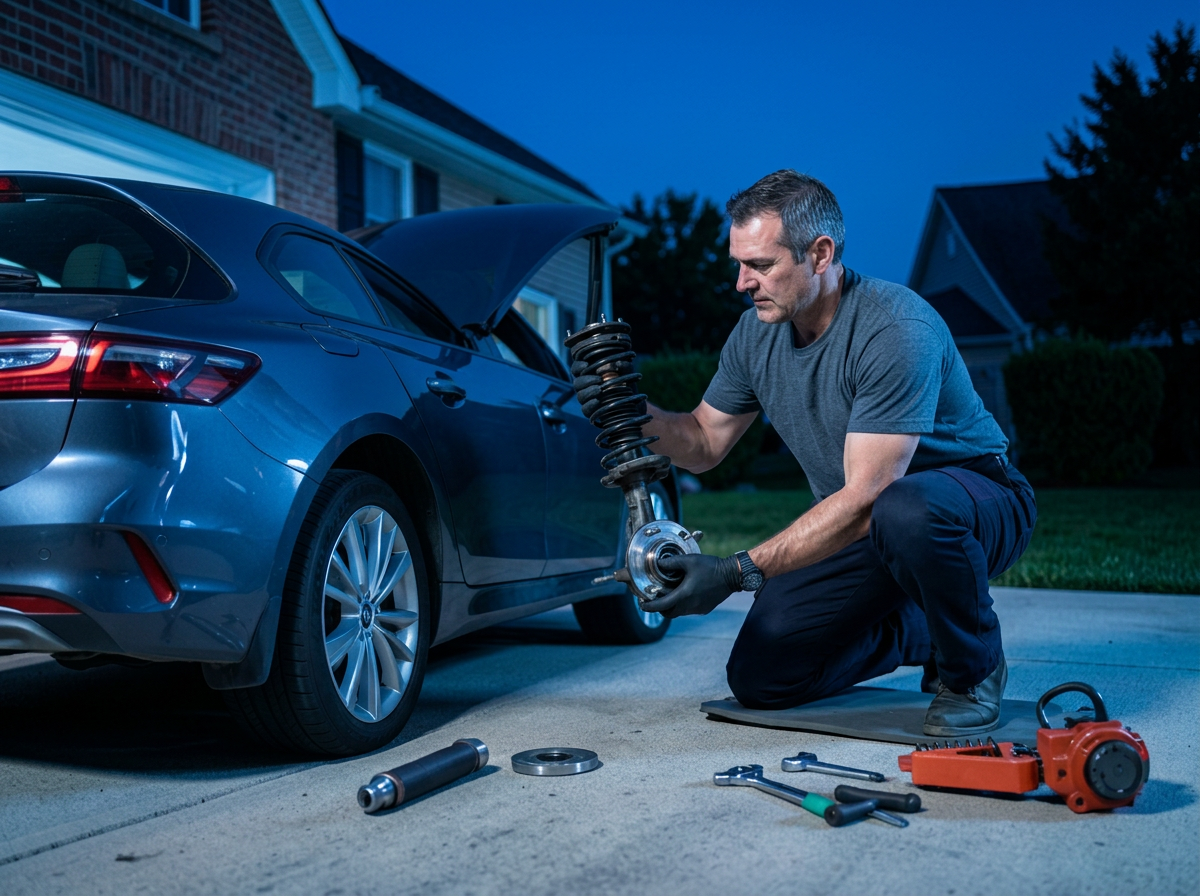 Suspension mobile automotive service